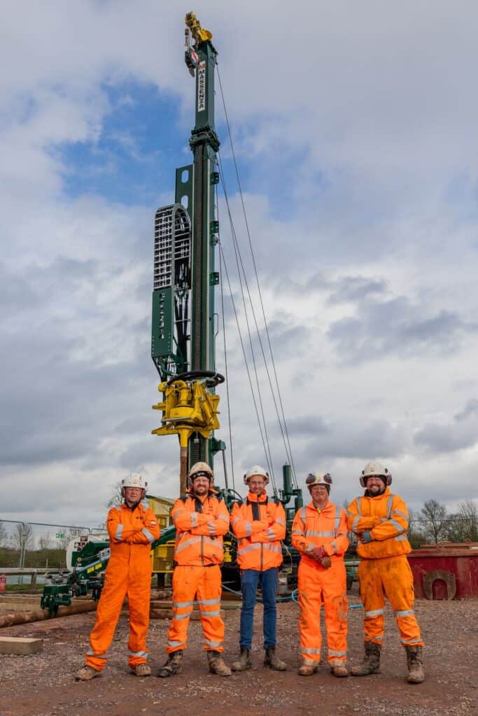 Mi40 drill rig Massenza Drilling Rigs jobsite UK