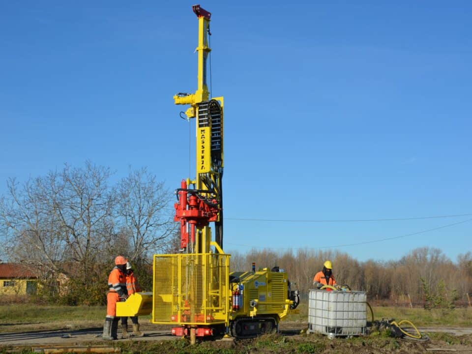 2574 Mi4 drilling rig Massenza job site video